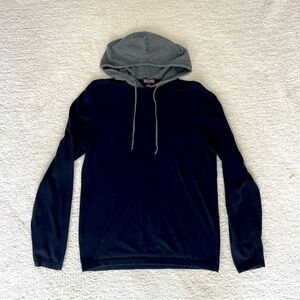 Michael Kors, Hoody/Sweater, Mens, Black and Gray, Size Medium